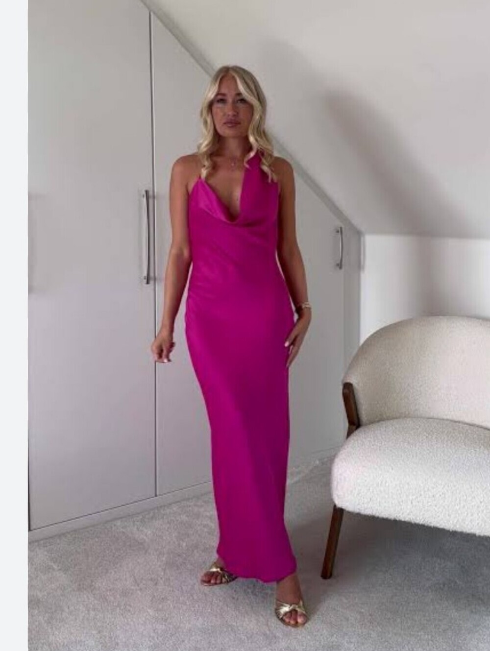 NWOT ZARA PINK DRESS- SIZE MEDIUM
